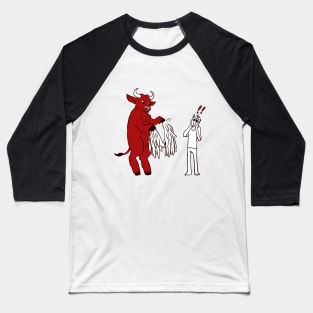 Crimson Bovine Baseball T-Shirt